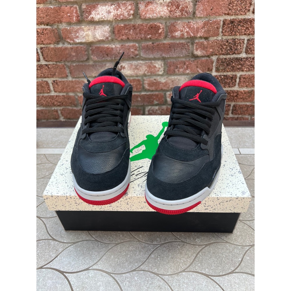 Jordan 4 RM Black Varsity Red FQ7939-061 Mens Low Top Sneakers Size 12